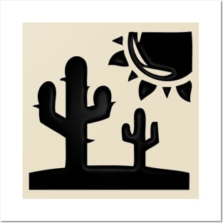 Western Era - Cactus in the Sun Posters and Art